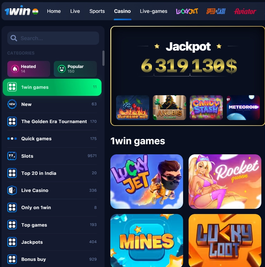 1win games